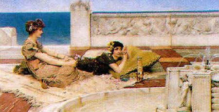 Alma Tadema Love's Votaries oil painting image